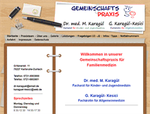 Tablet Screenshot of dr-karaguel.de
